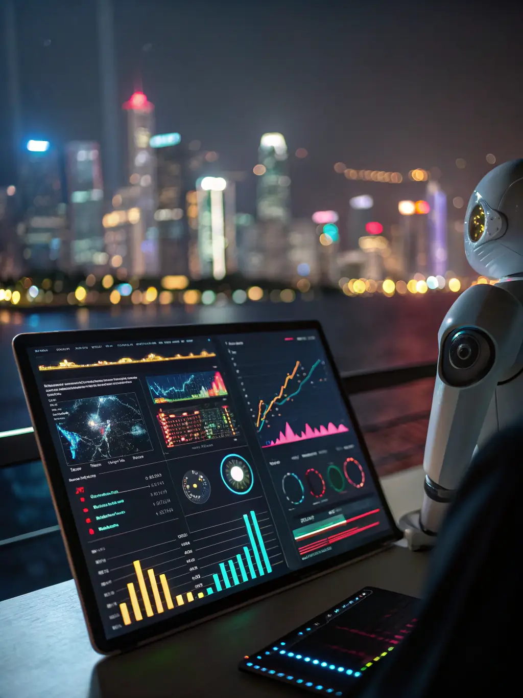 An AI assistant interface integrated into a community management platform, displaying data analysis and insights for better decision-making.